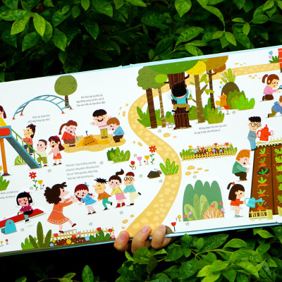 Sách Những Hoạt Động Ở Trường Mẫu Giáo Giúp Con Vui Vẻ Đến Lớp - Bách Khoa Kỹ Năng Sống Đa Tương Tác - Đinh Tị