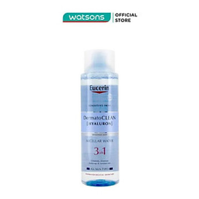 Nước Tẩy Trang Eucerin Dưỡng Ẩm Cho Da Nhạy Cảm 3 In 1 Dermatoclean Micellar Water 400ml