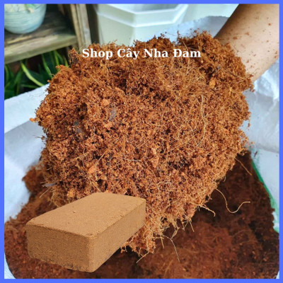 Viên Nén Xơ Dừa Trồng Cây, Đất Sạch Hữu Cơ Chuyên Rau Sạch, Ươm Hạt Giống, Cây Kiểng (1 Viên)