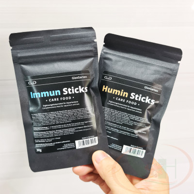 Thức ăn dặm GlasGarten Humin Sticks bổ sung fulvic humic bể cá tép ốc tôm cảnh