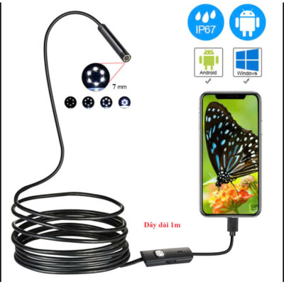 Camera Nội Soi Tai, Soi Đồ Vật Dài 2M Cắm Điện Thoại 3in1 - Hàng Cao Cấp Loại Tốt,ĐÈN TRANG TRÍ , ĐỒNG HỒ TREO TƯỜNG