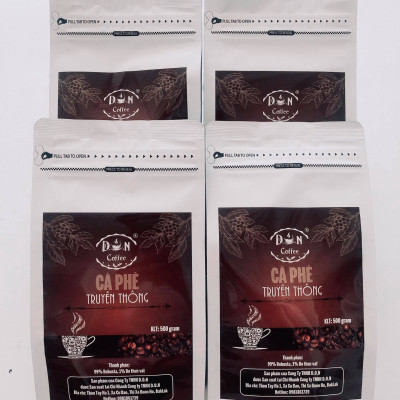 CÀ PHÊ RANG XAY D.O.N COFFEE TRUYỀN THỐNG  500gram (Bột)
