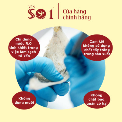 [Set 6 Lọ Yến 70ml] Yến Số 1 Chưng Sẵn Triple Nest Đường Phèn, Yến Thật, Yến Tươi