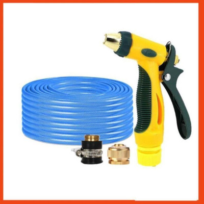 Bộ dây vòi xịt nước rửa xe, tưới cây tăng áp 3 lần,loại 20M (nối đồng nhựa đen) 206317