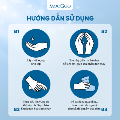 Sáp chống rạn cho mẹ bầu bơ hạt mỡ dưỡng da siêu khô, nứt nẻ gót chân, da vảy nến MooGoo