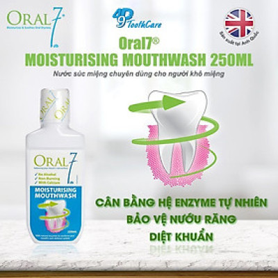  Thương hiệu: Oral7 NƯỚC SÚC MIỆNG HỖ TRỢ ĐIỀU TRỊ KHÔ MIỆNG, CHUYÊN DÙNG CHO NGƯỜI KHÔ MIỆNG ORAL7 250ML