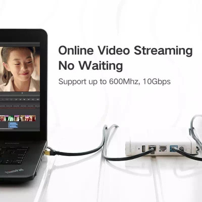 Ugreen UG11224NW107TK 25M màu Đen Cáp mạng LAN CAT7 STP chống nhiễu - HÀNG CHÍNH HÃNG