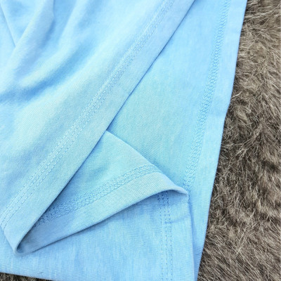 Áo thun nam nữ 80% Cotton Blue15