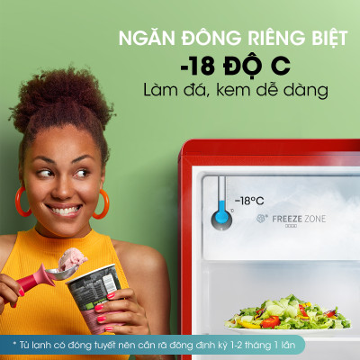 Tủ lạnh Mini Hisense 82 Lít HR08DR/HR08DW tiết kiệm điện, làm lạnh nhanh, bảo hành 24 tháng - HÀNG CHÍNH HÃNG