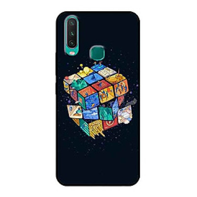 Ốp Lưng in cho Vivo Y15 Mẫu Rubik Vũ Trụ - Hàng Chính Hãng