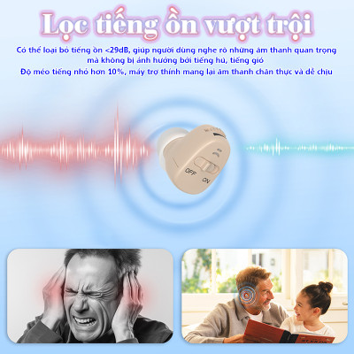 Máy trợ thính nhét tai siêu mini Funmic EN-IA102C