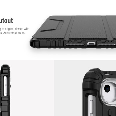 Bao da cao cấp cho iPad 10.2 inch 2019/2020 hàng chính hãng Nillkin Bumper Leather có nắp bảo vệ camera