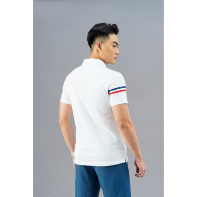 Áo Polo Ngắn Tay Nam AM SPORT1 PLM232 Có Cổ, Phối Kẻ, Thời Trang