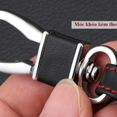 Bao da Chìa Khóa ô tô kèm móc khóa Xe Mitsubishi Outlander, Xe Xpander, Xe Attrage- Mẫu Chìa Thông Minh