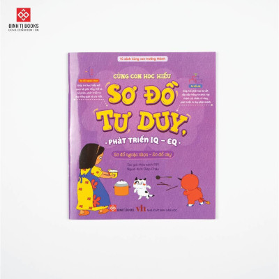 Sách - Cùng con học hiểu sơ đồ tư duy, phát triển IQ-EQ - Cho trẻ 3 - 9 tuổi - Combo 4 Cuốn - Đinh Tị Books