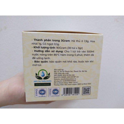 Trà Hà Thủ Ô hộp 30 Túi Lọc x 3Gram của Siêu Thị Thiên Nhiên