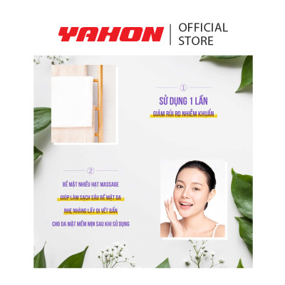 Bao Khăn Khô Lau Mặt Cao Cấp POP-PUF 100% Cotton, 40 Miếng/Bao