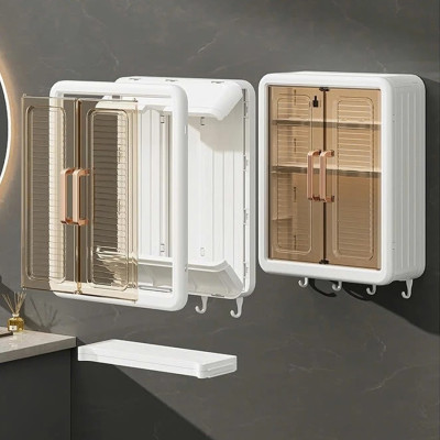 Tủ Đựng Đồ Nhà Tắm Đa Năng Có Cánh Cửa Hút Nam Châm Chống Bụi Bặm Chống Nước