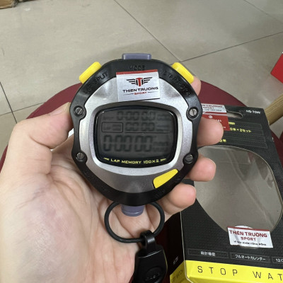 Đồng hồ bấm giây, bấm giờ CS- HS70W bộ nhớ 100LAP, đồng hồ đo hiệu suất công việc T THIEN TRUONG SPORT