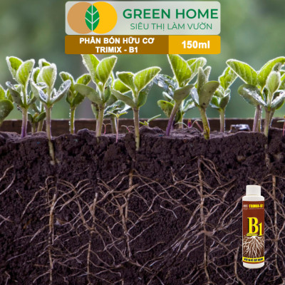 Phân Bón Lá TRIMIX - B1 Greenhome, Điền Trang, Chai 150ml, Kích Rễ, Tạo Mầm, Phục Hồi Rễ Yếu, Lá Dày