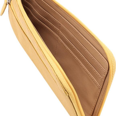 Ví Nữ Da Đà Điểu 1 Khóa Huy Hoàng HT3422 (19 x 10.5 cm) - Vàng