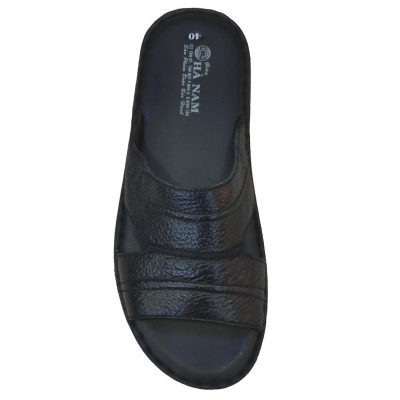 Dép Nam Quai Ngang Da Bò Thật TiTi ĐÔ Cao Cấp DNA2123d