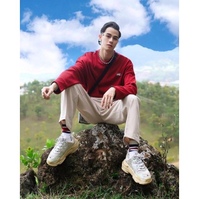 UPZ Áo Thun Gân Tay Dài Cơ Bản (10 Màu)