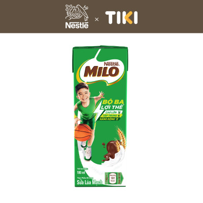 Thùng 48 Hộp Sữa Nestlé MILO Nước (180ml / Hộp) - không màng nhựa