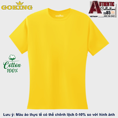 Siêu giảm giá. Áo phông trơn GOKING form ôm đẹp cho nữ, chất liệu thun 100% cotton siêu thoáng mát. Áo phông nữ hàng hiệu cao cấp.