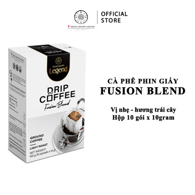 Trung Nguyên Legend - Cà phê phin giấy Fusion Blend - Hộp 10 gói x 10gr