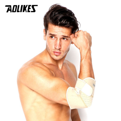 Bộ 2 Đai Bảo Vệ Khủy Tay Hỗ Trợ Chơi Tennis, Cầu Lông, Tập Gym, Bóng Đá Breathable Sport Elbow Support AOLIKES YE-7948 - Hàng Chính Hãng