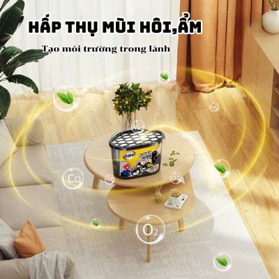 Hộp Hút Ẩm Than Hoạt Tính Chống Ẩm Mốc - Sản Phẩm Hút Ẩm Phòng, Tủ Quần Áo, Giày Dép - HÀNG CHÍNH HÃNG MINIIN