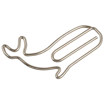 Hộp 30 Kẹp Giấy D-Clip Midori 43181 - Hình Cá Voi