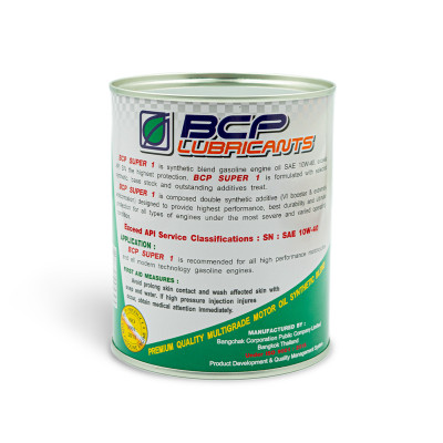 Combo Nhớt Xe Tay Ga Bán Tổng Hợp BCP Thái Lan 10W40 SN Lon 800mL (chạy rất êm xe) + Nhớt hộp số BCP 80W90