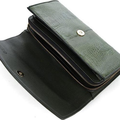 Túi đeo da đà điểu Huy Hoàng (xanh rêu) HT6419