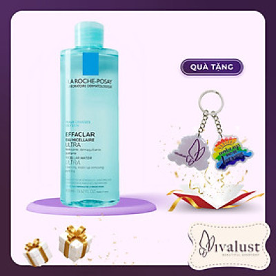 Nước Tẩy Trang Dành Cho Da Dầu Nhạy Cảm La Roche-Posay Micellar Water Ultra Oily Skin 400ml + Tặng 1 Móc Khóa Nhựa 2 Mặt
