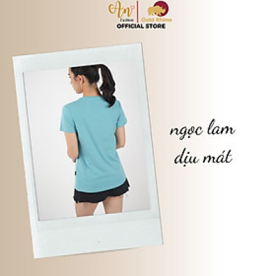 Áo Thun Cổ Tròn Nữ NGỌC LAM 100% Cotton Cao Cấp, Thoáng Mát, Kháng Khuẩn - Gold Rhino