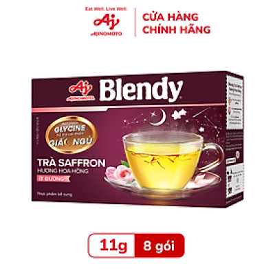 Blendy Trà Saffron hương Hoa hồng  11g/Gói (1 Hộp 8 Gói)