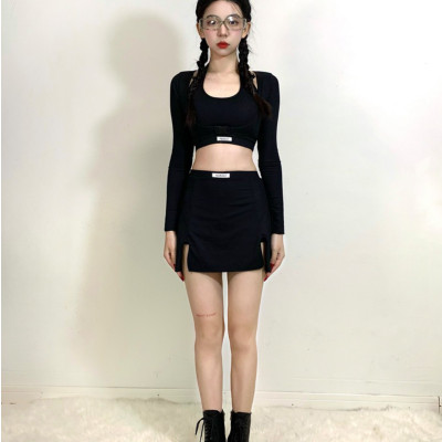 Bộ đồ bơi bikini nữ 2 mảnh kín đáo quần short áo tay dài đi tắm biển, tập yoga, tập gym - B.31