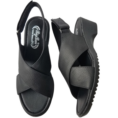 Giày Sandal Cao Gót Da Bò BIGGBEN Cao 5 Phân SDCG146