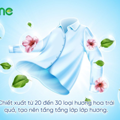 Nước Giặt Xả Công Nghệ Sinh Học Bell Home Hương Tinh Tế 3,2KG