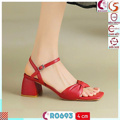 Giày Hở Mũi Đính Nơ Cao Gót 4 Phân RO693 ROSATA tại BCASHOP Duyên Dáng, Thanh Lịch Cho Nàng Công Sở