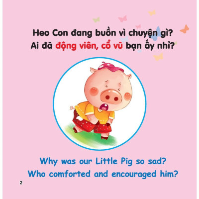 Sách - Rèn Luyện Kỹ Năng Giao Tiếp Bằng Tranh Cho Bé - Lời Động Viên - Song Ngữ Anh Việt - Minh Thắng