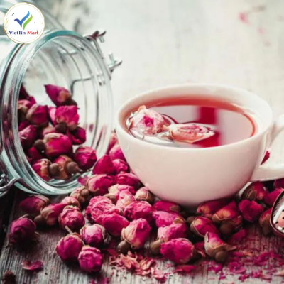 Nụ Hoa Hồng Đà Lạt (Nguyên Nụ, Khô, Thơm, Đẹp) Viettin Mart 100G