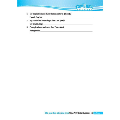 Sách - Global Success - Bộ Đề Kiểm Tra Tiếng Anh Lớp 8 - Có Đáp Án - Tập 1 - Minh Thắng