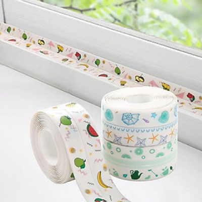 Băng Dính Dán Mép Tường, Cạnh Bếp Chống Thấm, Siêu Dính (3,2m) - Băng Dán Cạnh Tường Đa Năng