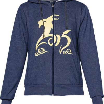 Áo khoác nữ in hình Ất Mùi con dê, chất liệu nỉ bông, phù hợp thời tiết mát Phúc An 4021