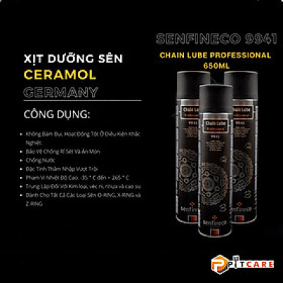 Xịt Dưỡng Sên Không Văng Senfineco Chain Lube Extreme 9941 650ml Chính Hãng
