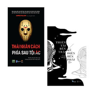 Combo 2 cuốn: Thái Nhân Cách - Phía Sau Tội Ác (Khám Phá Bộ Não Của Những Kẻ Sát Nhân Máu Lạnh) + Thiên Tài Bên Trái, Kẻ Điên Bên Phải( Sách văn học kinh điển khám phá bộ não/ Tặng kèm bookmark) 