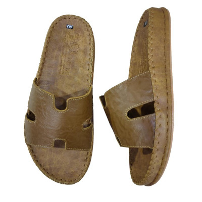 Dép Nam Quai Ngang Da Bò Thật TiTi ĐÔ Cao Cấp DNA2210